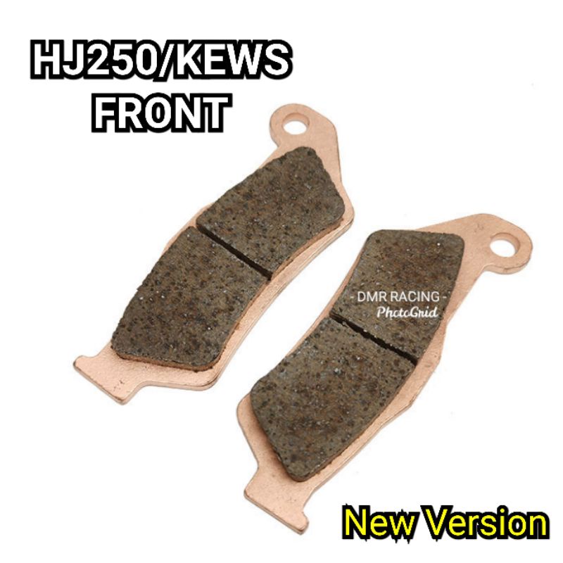 HENGJIAN Motorcross HJ250 KEWS250 4 Stroke 2 Stroke Front Rear Brake Pad Assy Extra Thicker Pad