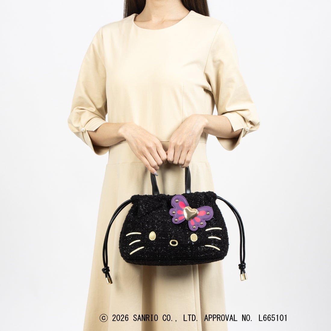 🌸 【預訂】ANNA SUI×HELLO KITTY 巾着2Way手提袋