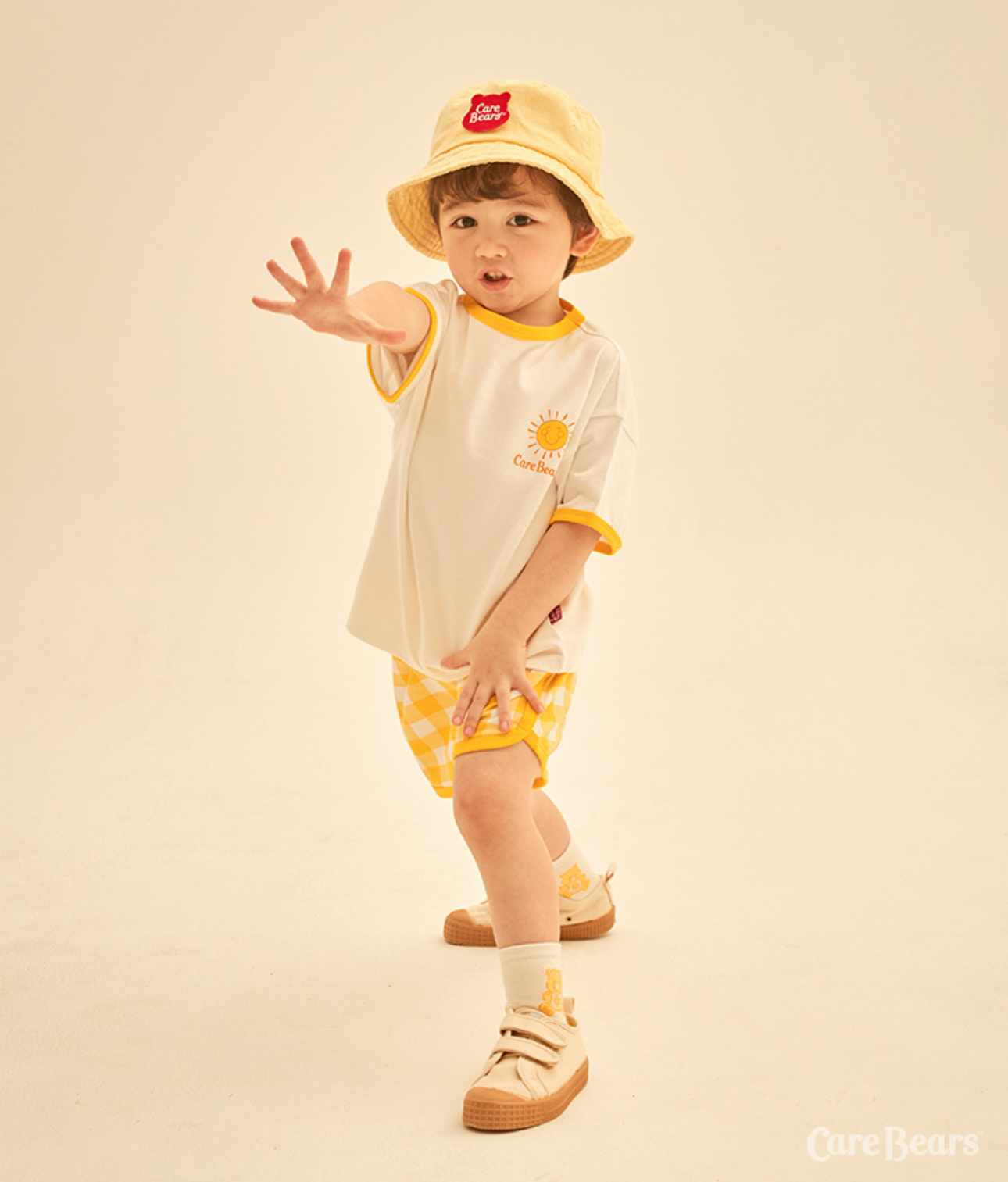 ☀️預訂 韓國直送☀️🇰🇷正版Care Bears兩色溫柔小熊印花格紋上下套裝