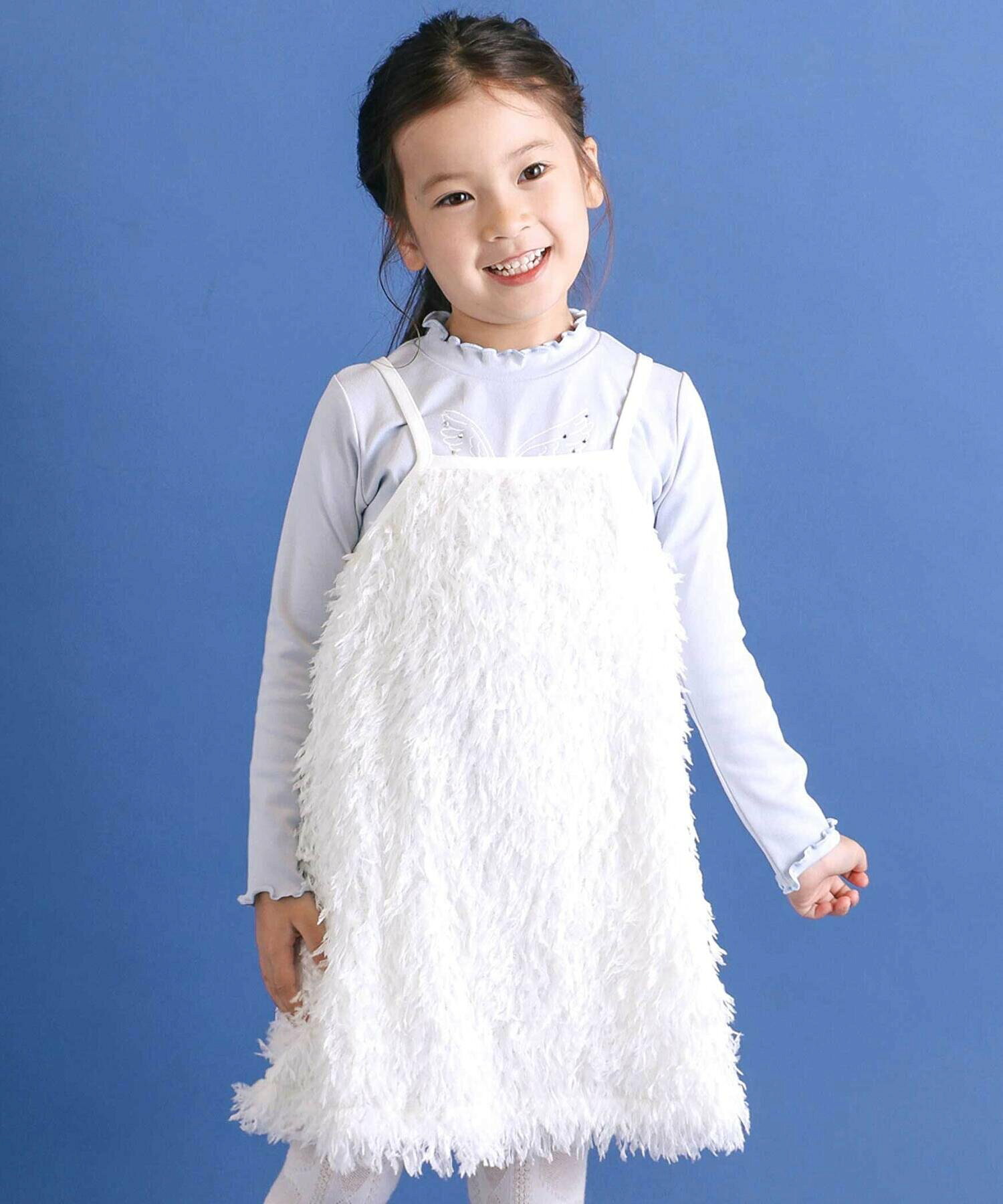 🆕【⭐訂購⭐】 🇯🇵日本直送 🌀閃亮圖案長袖Tee+毛絨吊帶裙 套裝［2款選］ 🌀[ELBA-0190][260305]