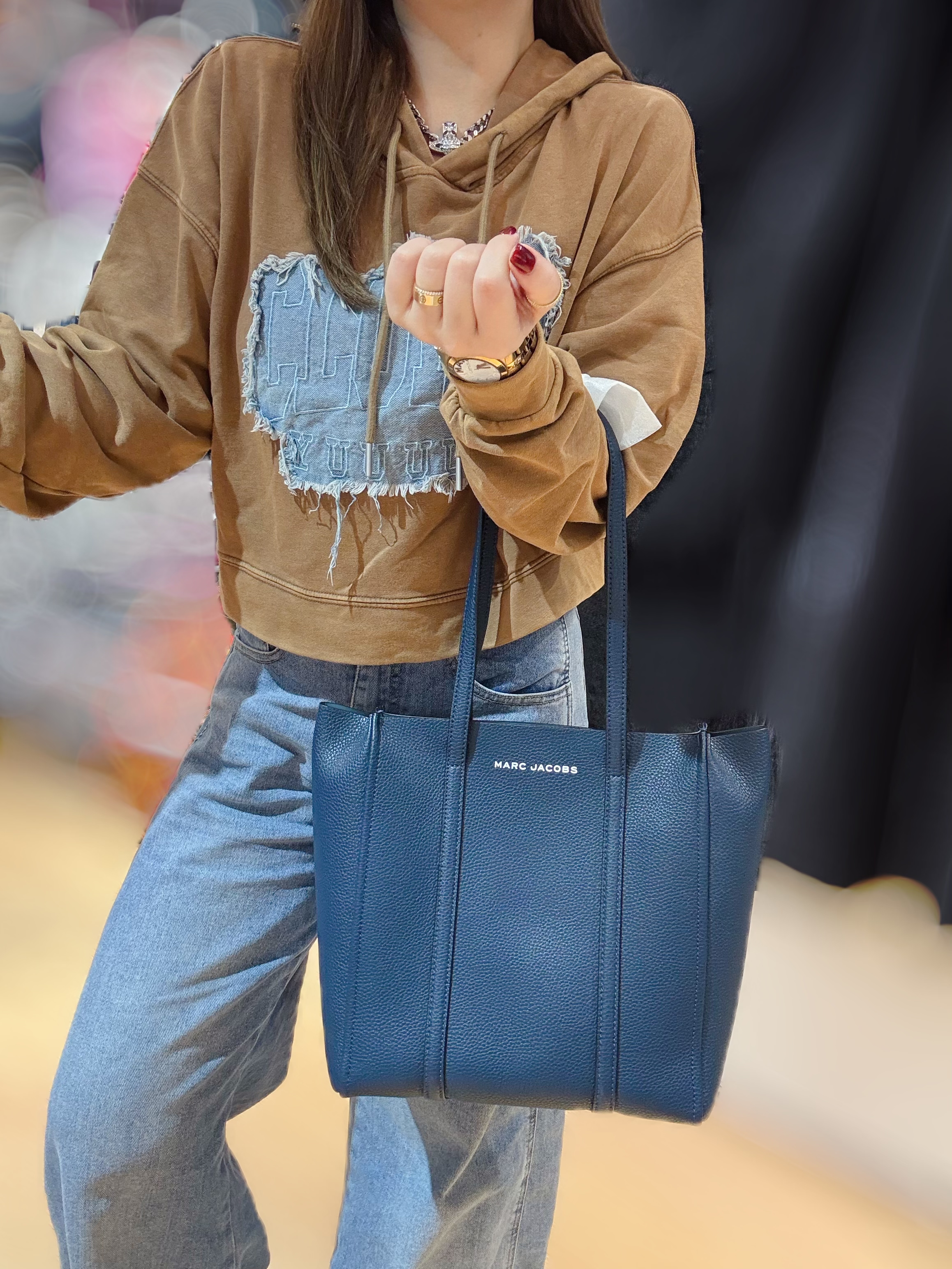 Marc Jacobs E-The shopper tote navy