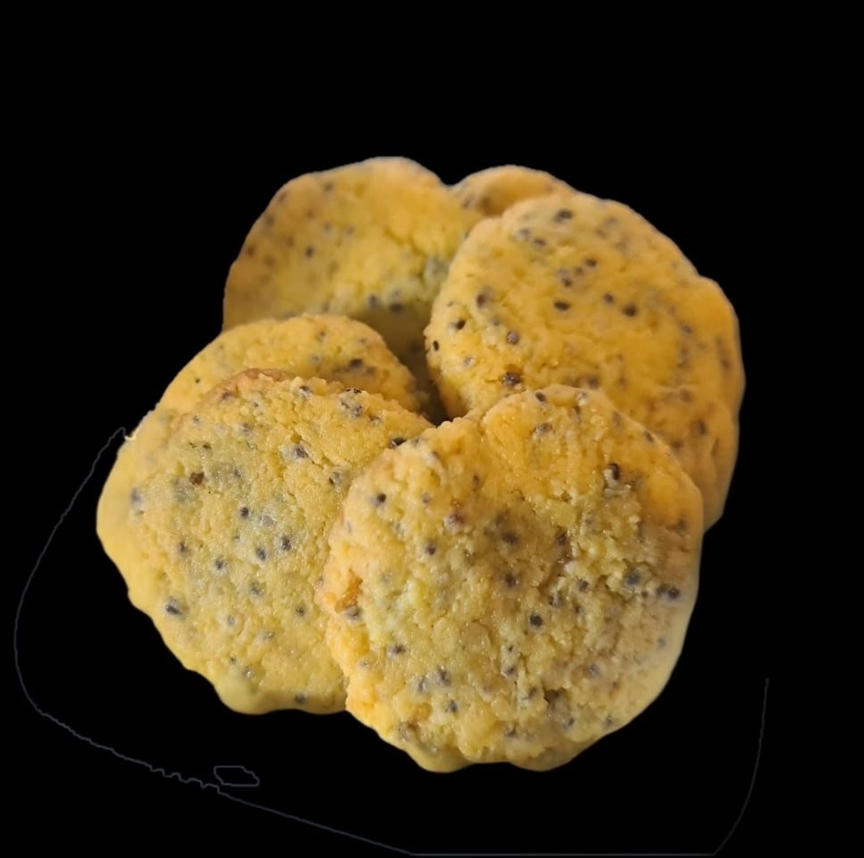 Keto Vegan Lemon Chia Seeds Almond Cookies
