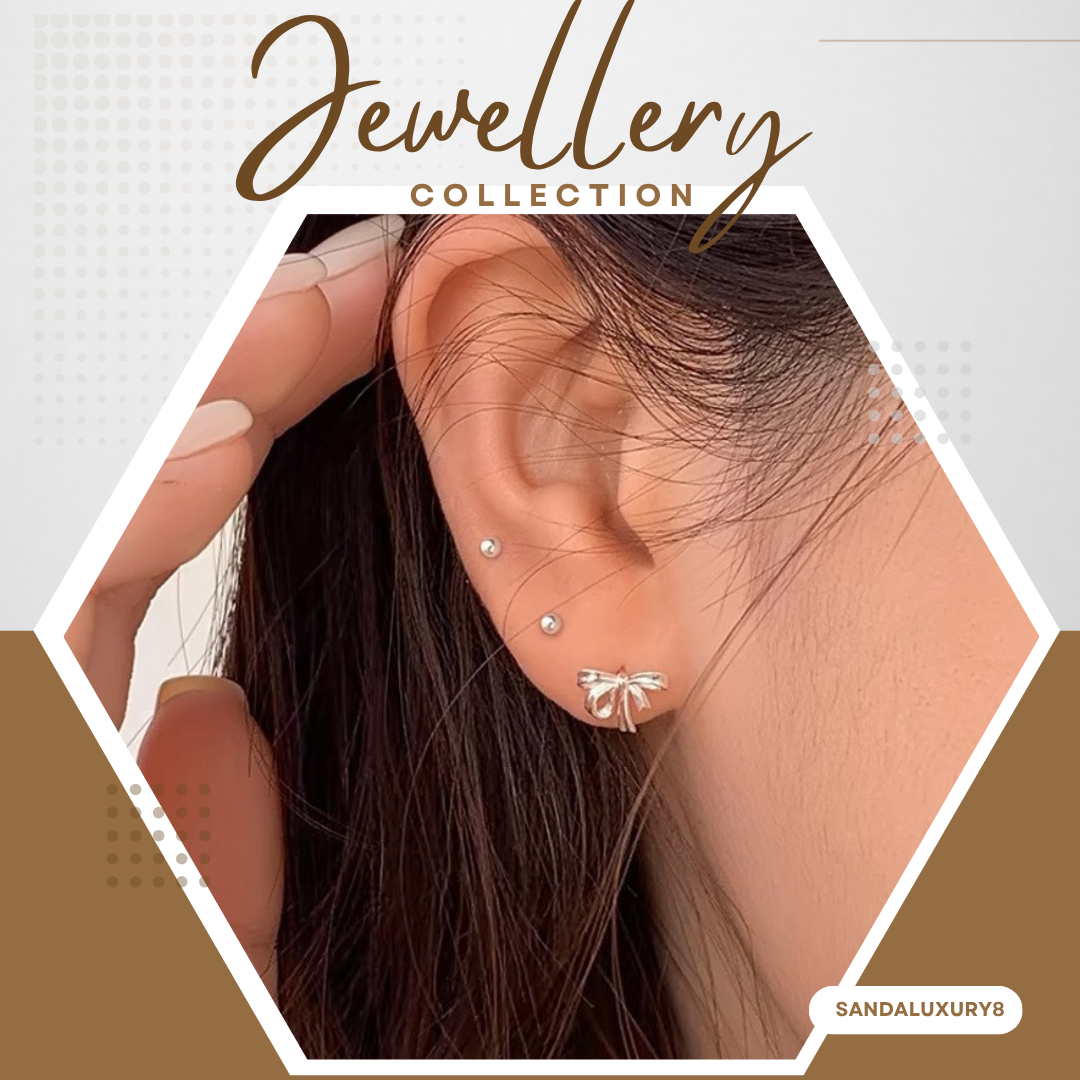 Minimalist Silver Stud Earrings