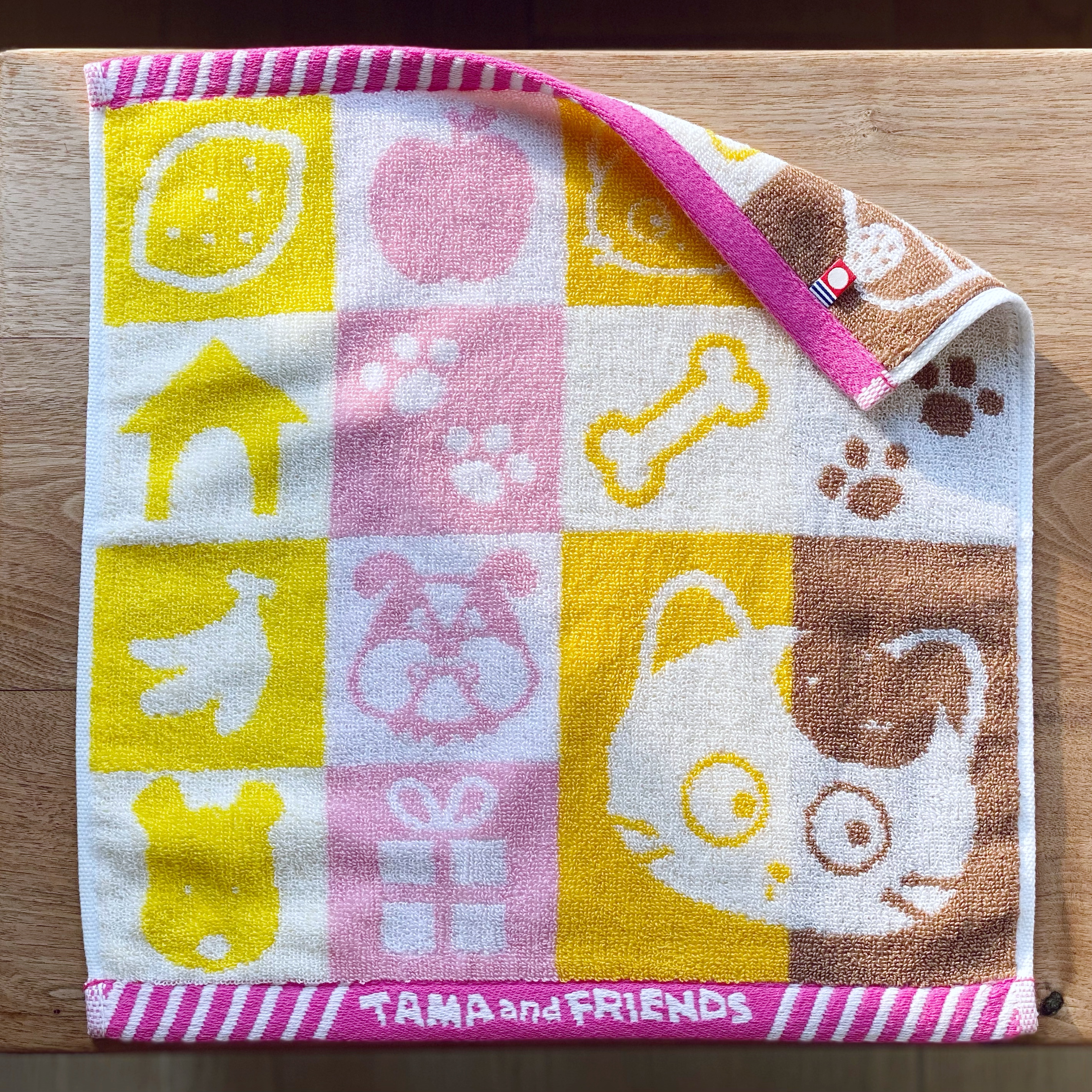 Tama and Friends貓狗寵物街 今治毛巾 手巾