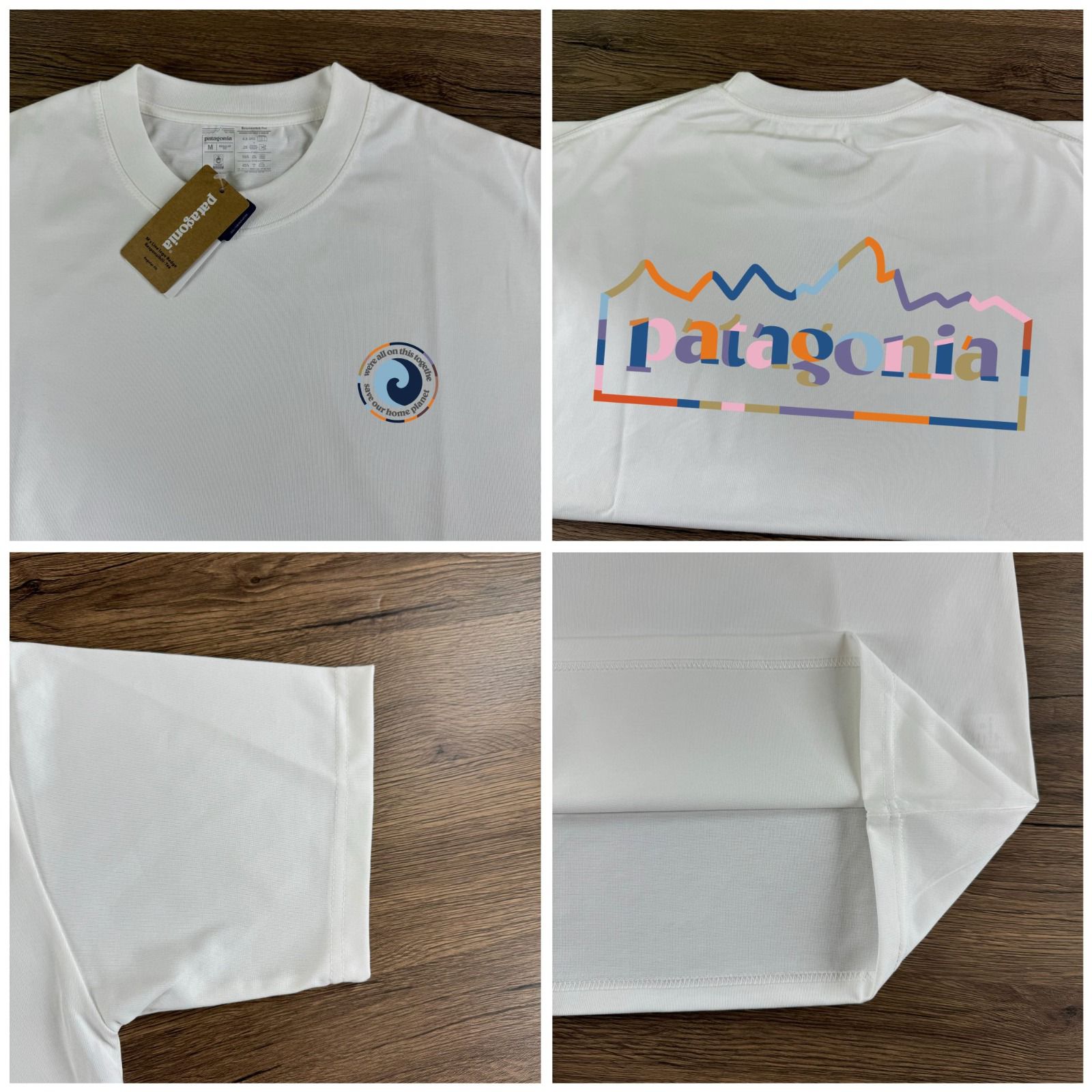 🟥BB00169🟥美版 SS26 Patagonia 彩虹色山脈tee