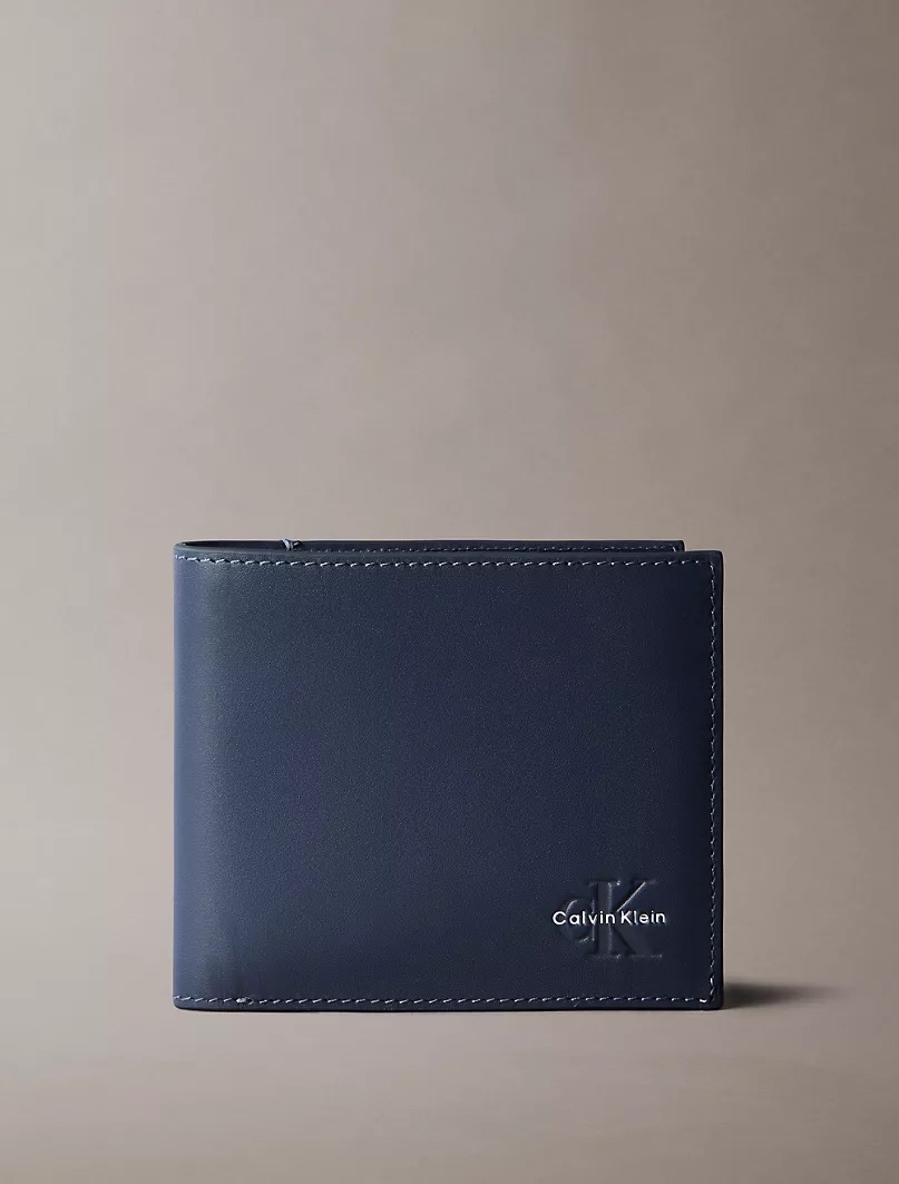 🛬🇺🇸🇨🇦Calvin Klein 藍色Monologo Bifold Wallet直送現貨💙