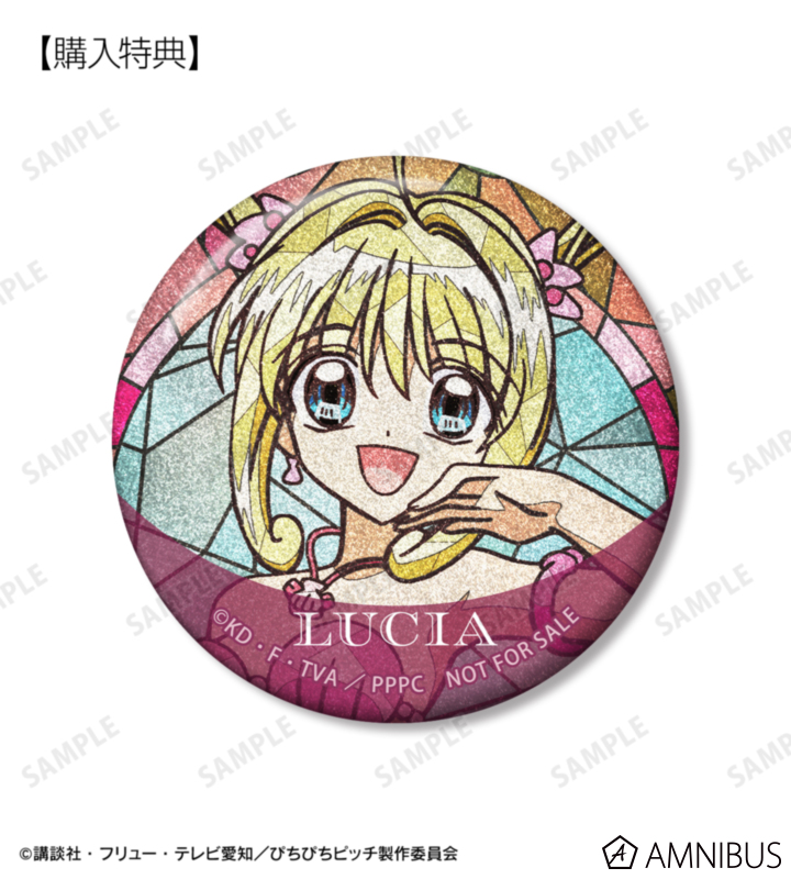 《Pre-Order》彩繪玻璃 Aure Glass Can Badge｜唱K小魚仙 Pichi Pichi Pitch AMNIBUS 商品 (26PP27-P)