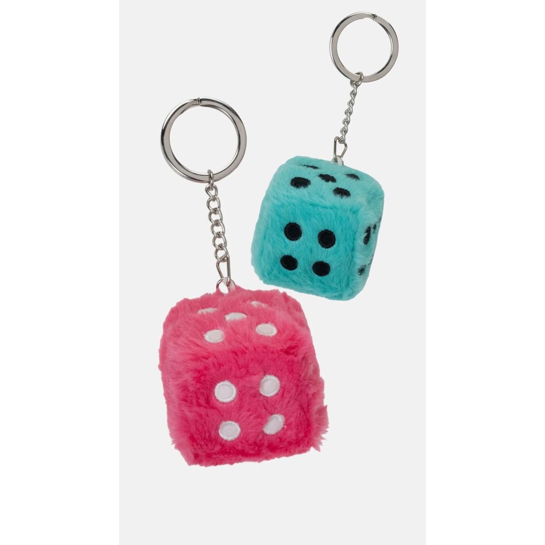 STUSSY FUZZY DICE KEYCHAIN | HYPETRADE