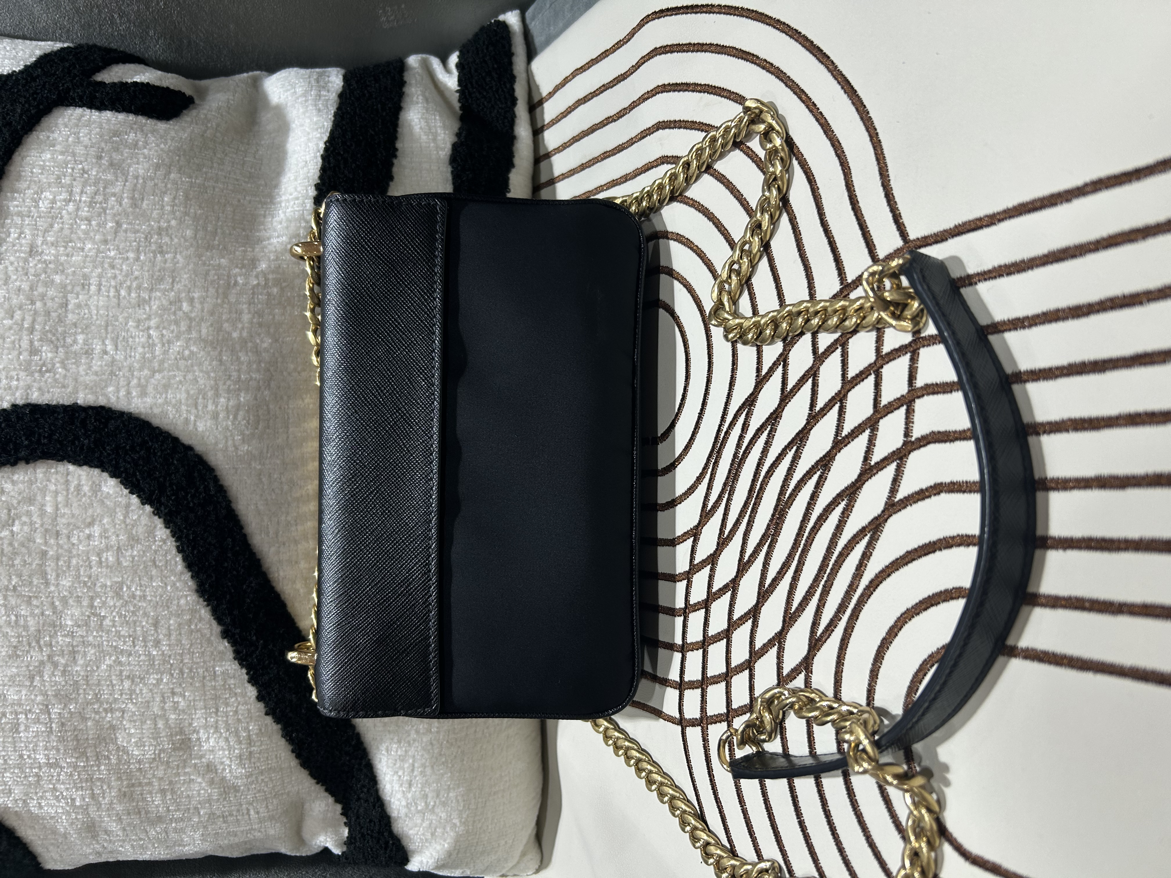 PRADA Pattina Tessuto 1BD144 crossbody bag  100%Authentic,98%new ✅dust bag  