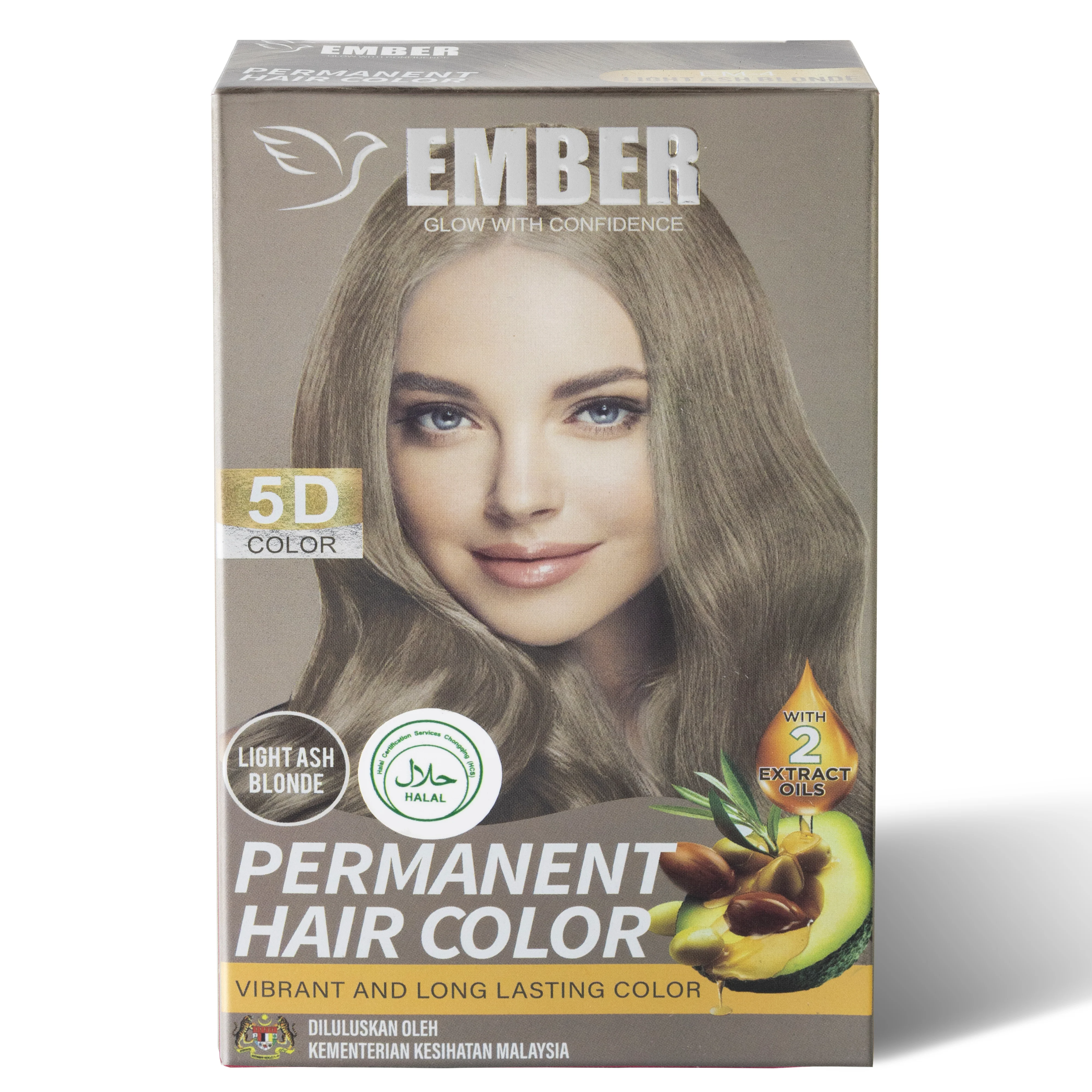 EMBER Permanent Hair Color 30ML / EM-4 / LIGHT ASH BLONDE