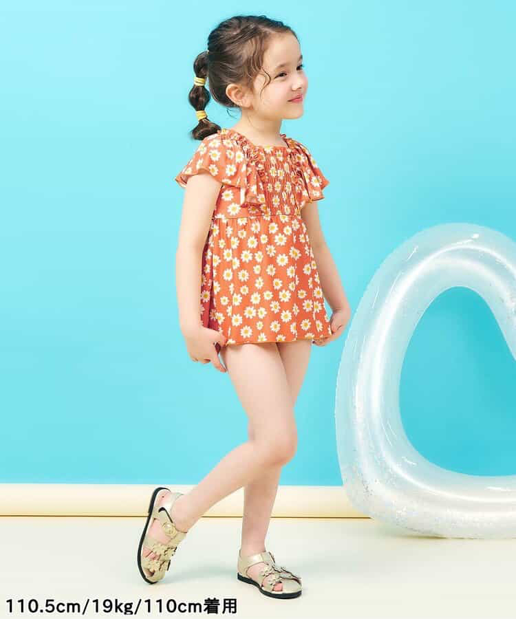 🇯🇵預訂 日本直送🇯🇵Apres les cours六色圖案印花褶皺荷葉邊連身泳衣