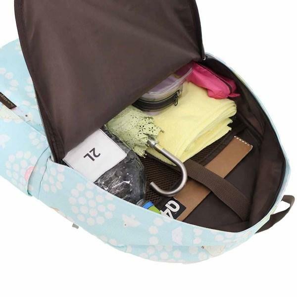 角落生物 書包 粉藍色 多間格