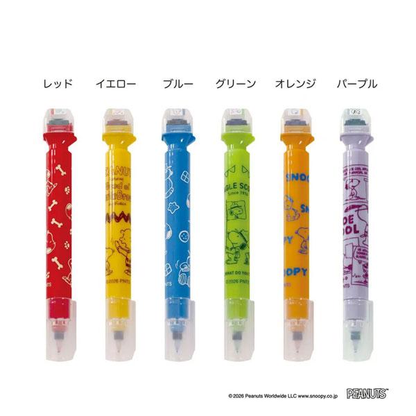 Snoopy滾輪印章螢光筆