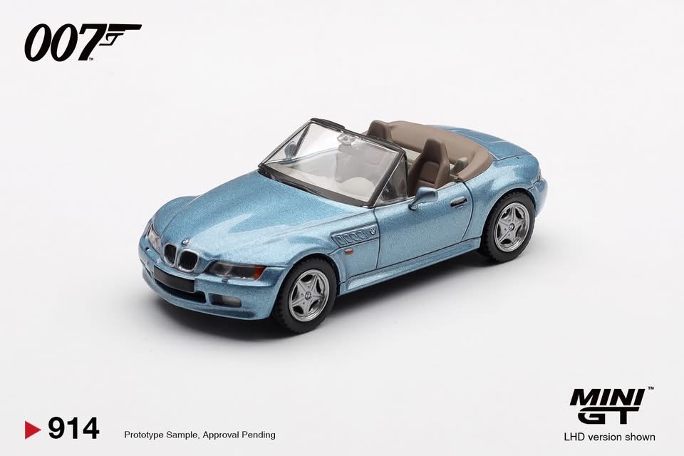 （預訂 Pre Order) Mini GT  ( MGT00914-007E ) BMW Z3 "GoldenEye" / English Blister Packaging