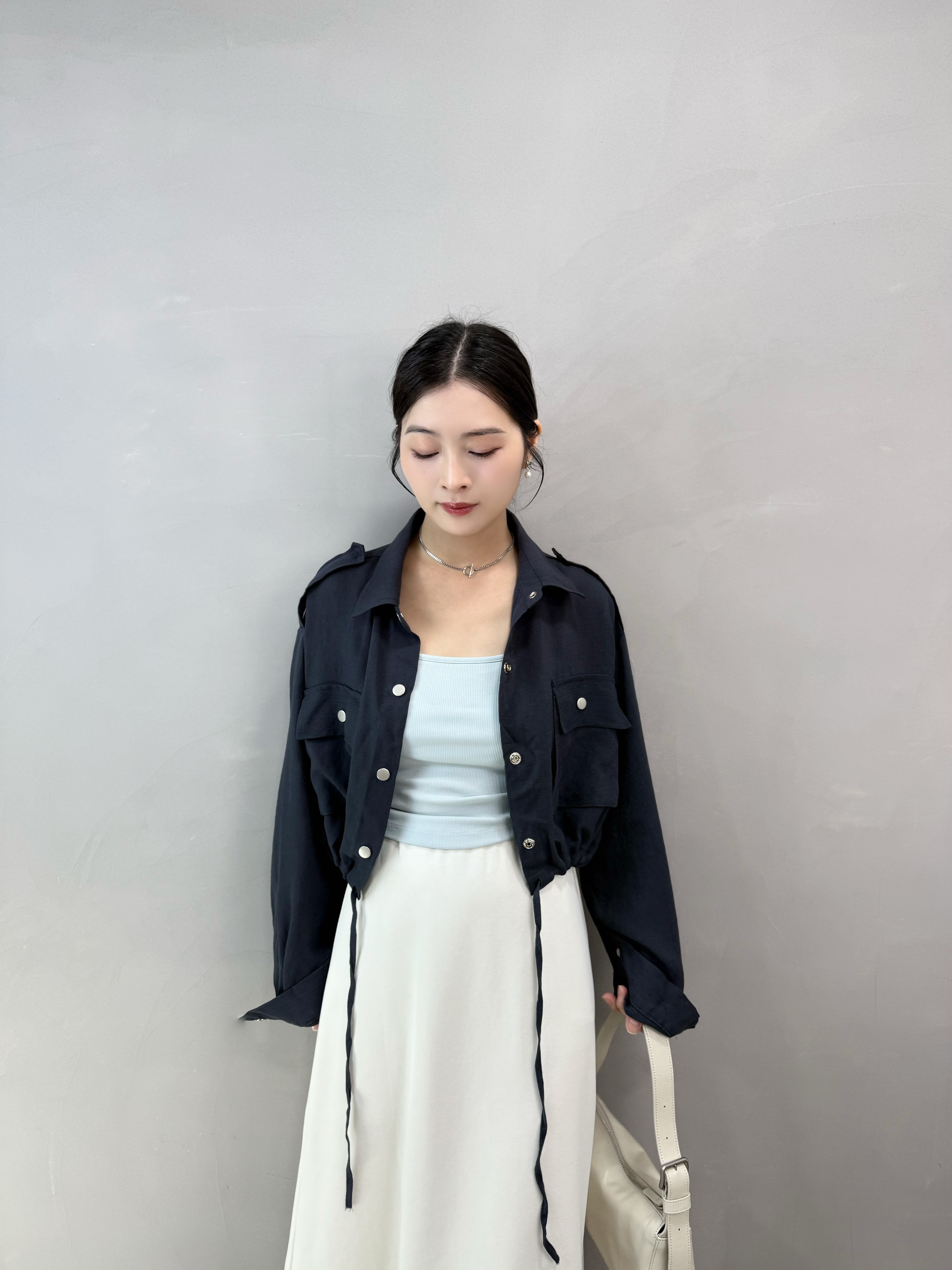 O60 免燙仿麻棉外套