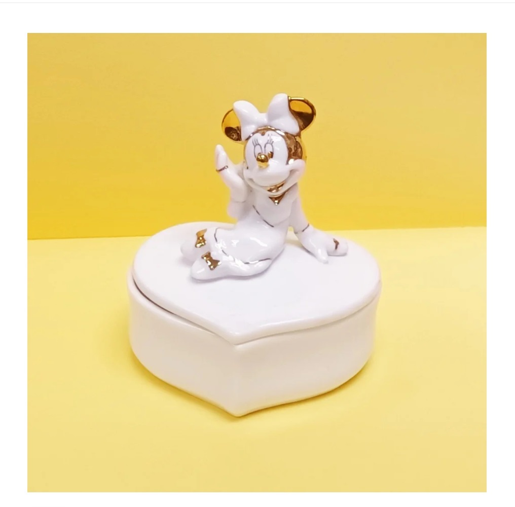 BONE CHINA CONTAINER BOX  骨瓷收納盒  Minnie Mouse    (KD-6)