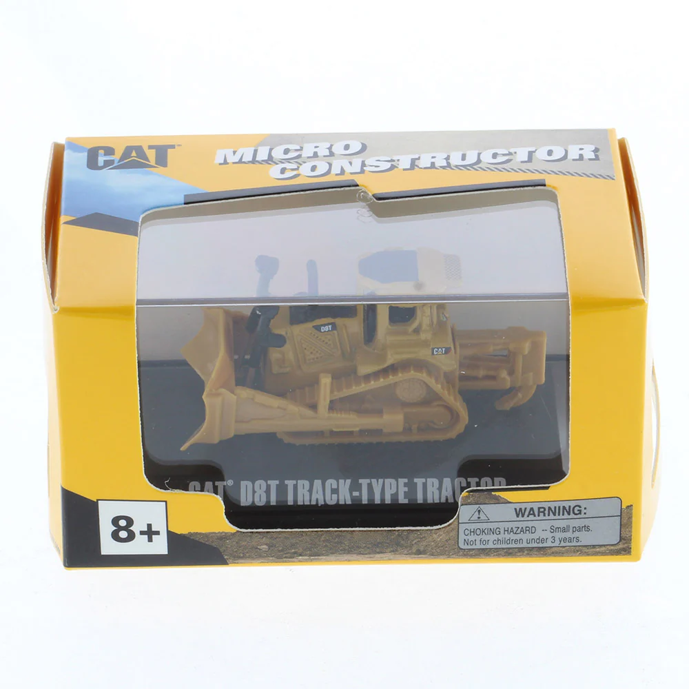 🌐代理版 DIECAST MASTERS CAT 迷你工程車收藏系列 D8T 大型推土機 / CAT MICRO D8T TRACK TYPE TRACTOR 連展示盒 85978DB