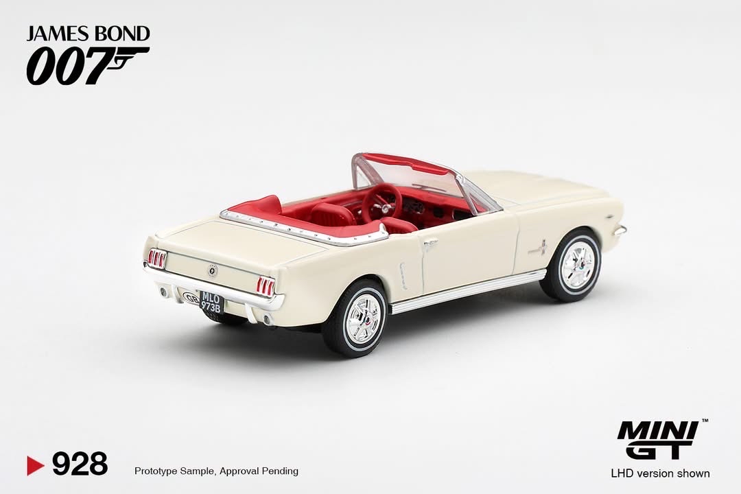 (預訂 Pre Order) MINI GT  ( MGT00928-007E ) Ford Mustang convertible 1964 “Goldfinger” / English Blister Packaging