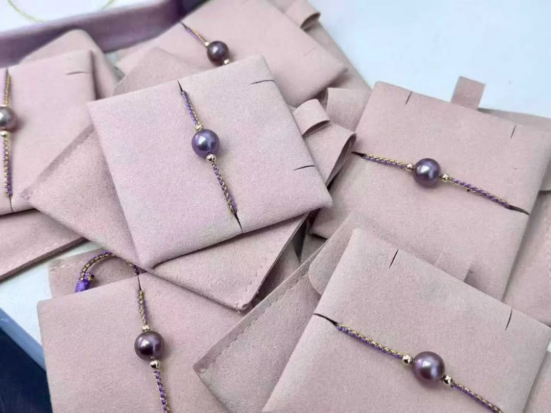 新年新款 九紫離火紫繩手鍊～ 9-10mm紫色淡水珍珠