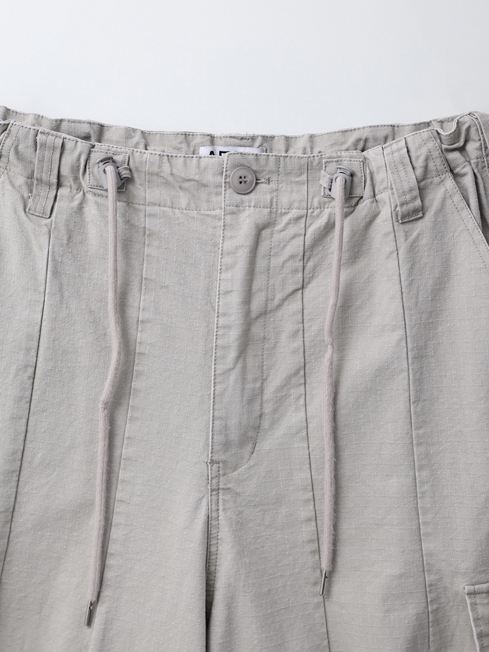 Drawstring Cotton Cargo Pants