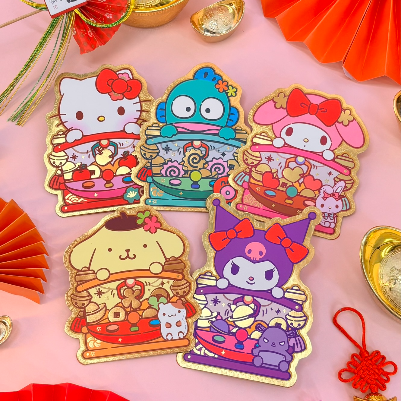 Kuromi CNY Red Pocket (6pcs./ Pack) "新春夾公仔機" 造型燙金大利是封 (6個/包) 