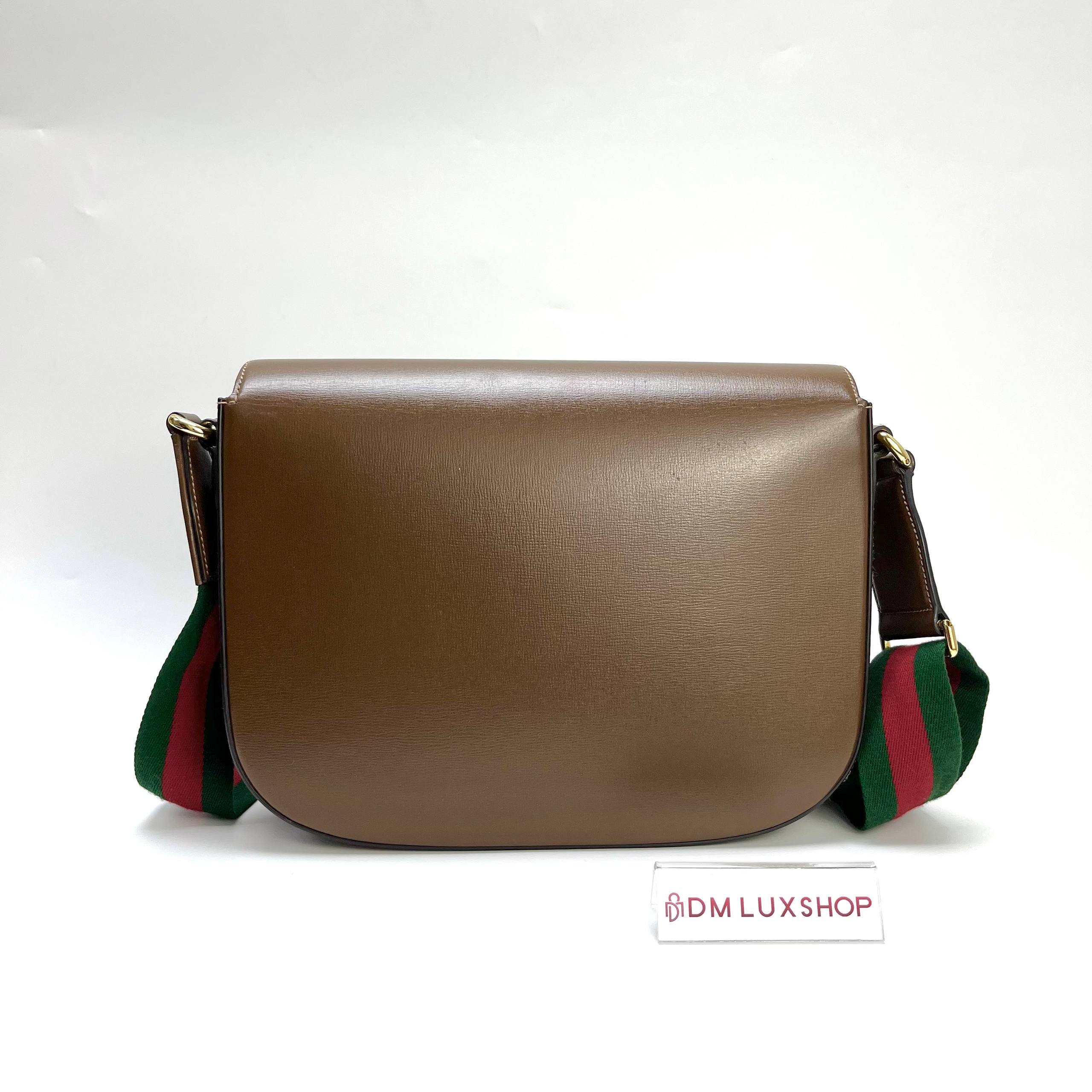 Gucci 1955 Horsebit Large Brown Shoulder Bag