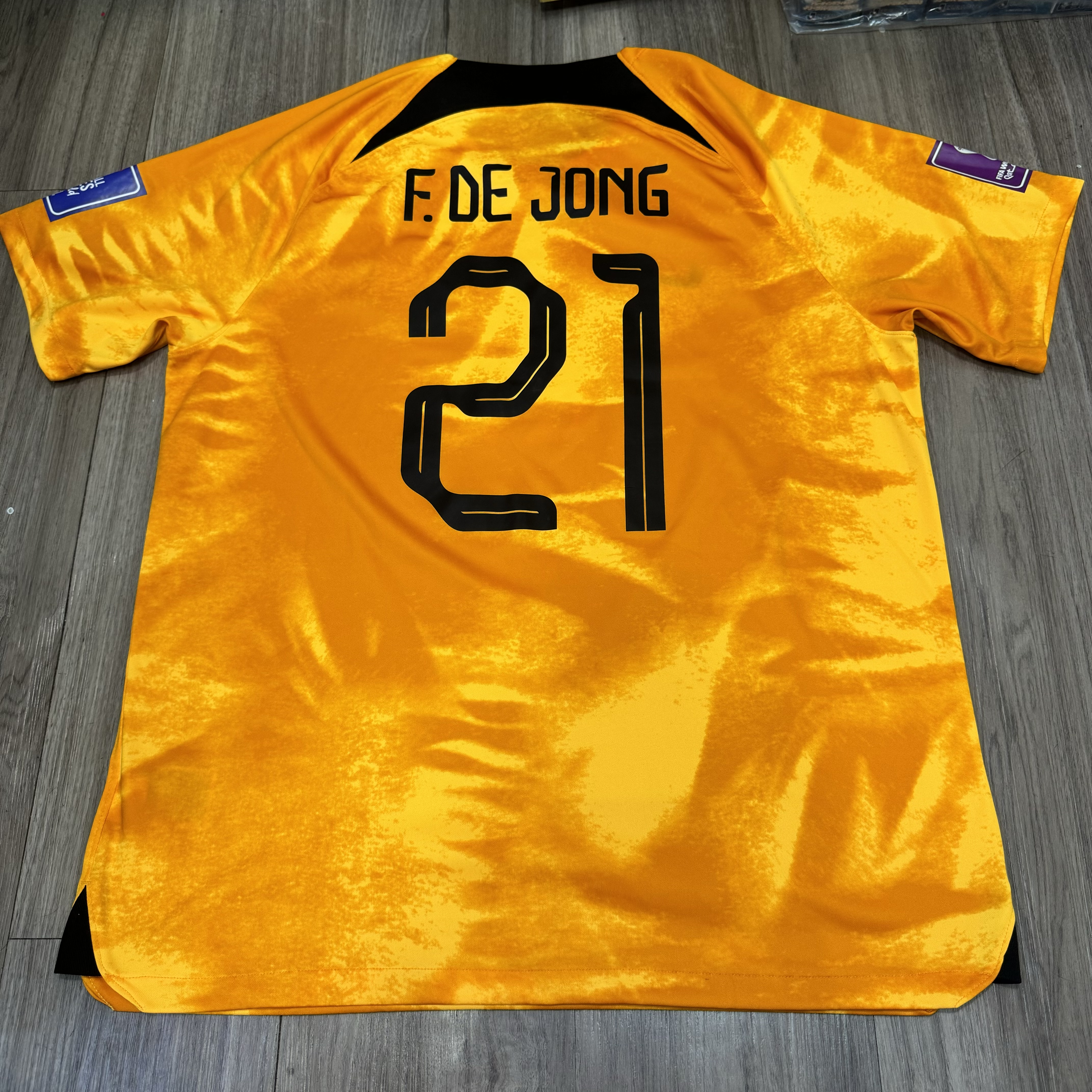 Holland World Cup 2022 home shirt #21 F.de jong
