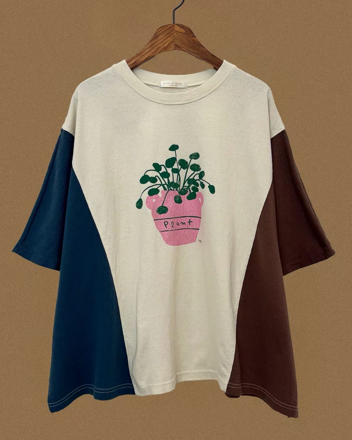 YA OX 3 colors tone plant tee
