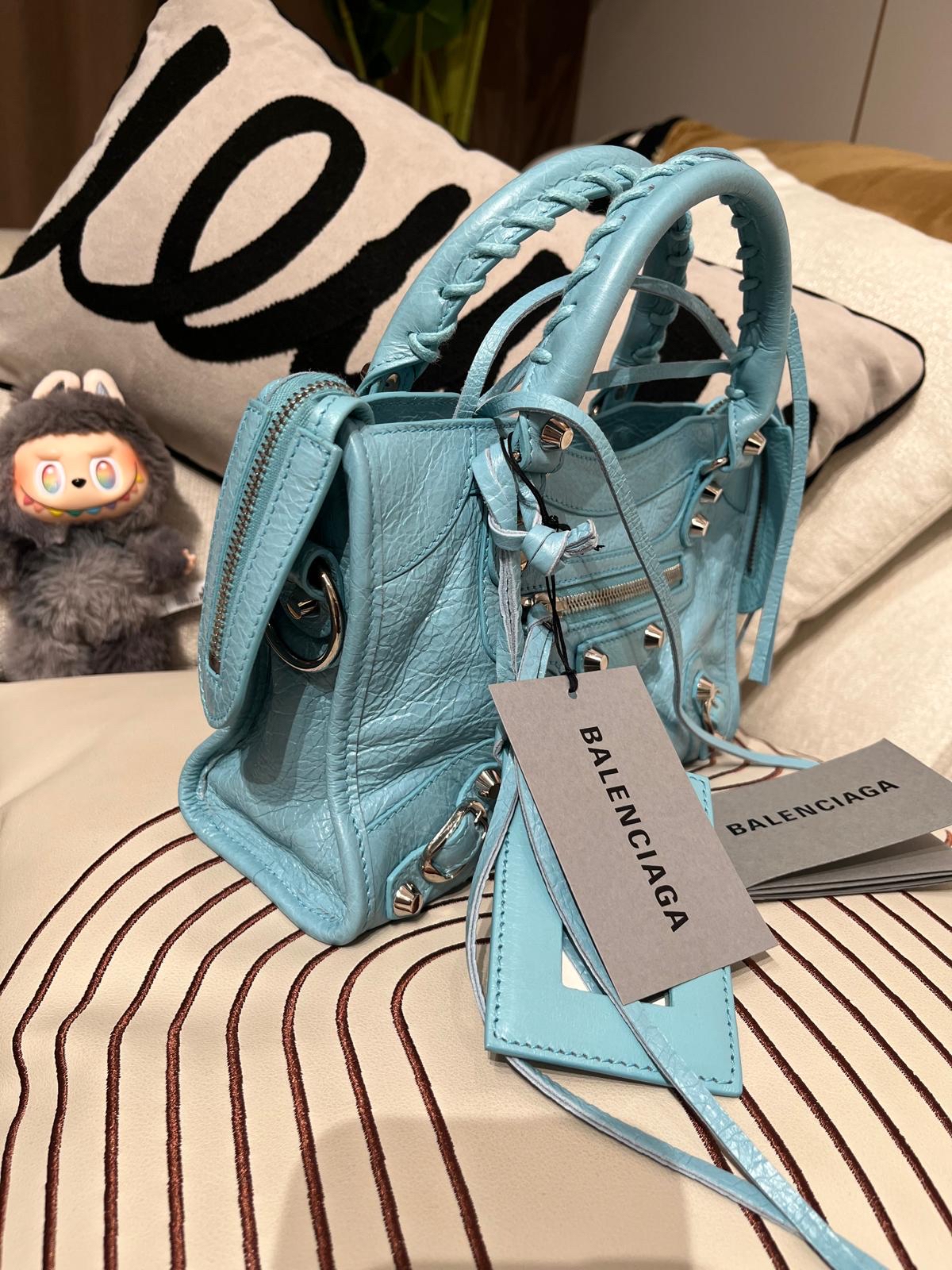 Balenciaga City Light Blue 100%Authentic, 99%New 