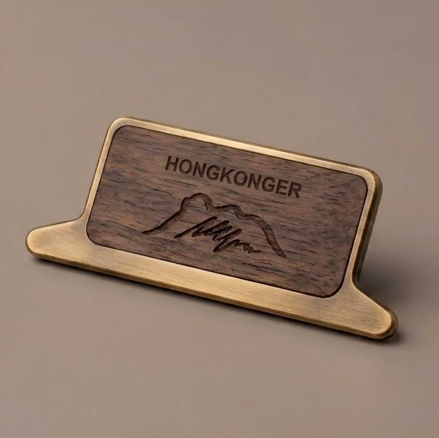 HONGKONGER 經典山形復古名片/票據大號強力夾