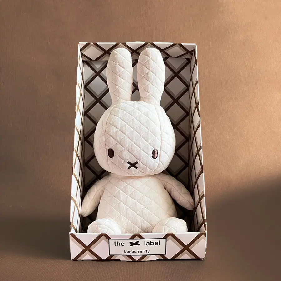 📦訂購 台灣代購 荷蘭 BON TON TOYS 米菲 Miffy 奶油色 菱格盒裝公仔