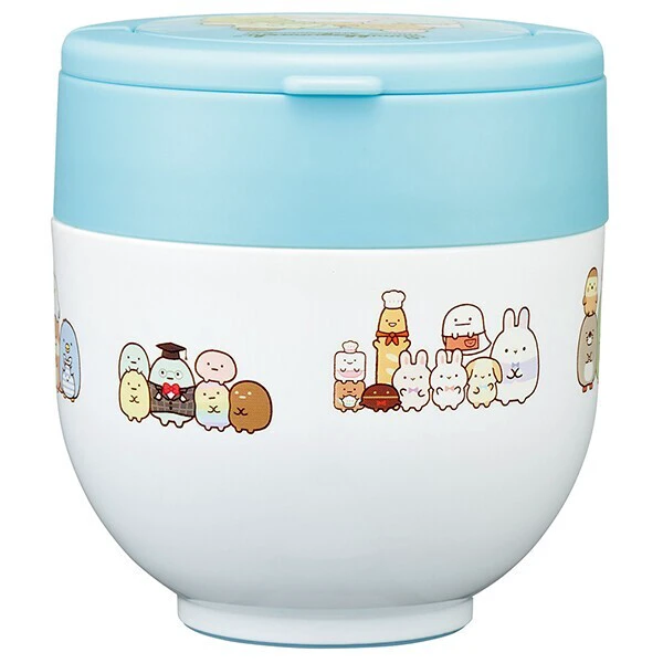 📢開團啦 約3月22日截單一次日本直送~新款角落生物抗菌可折疊手把保溫飯碗