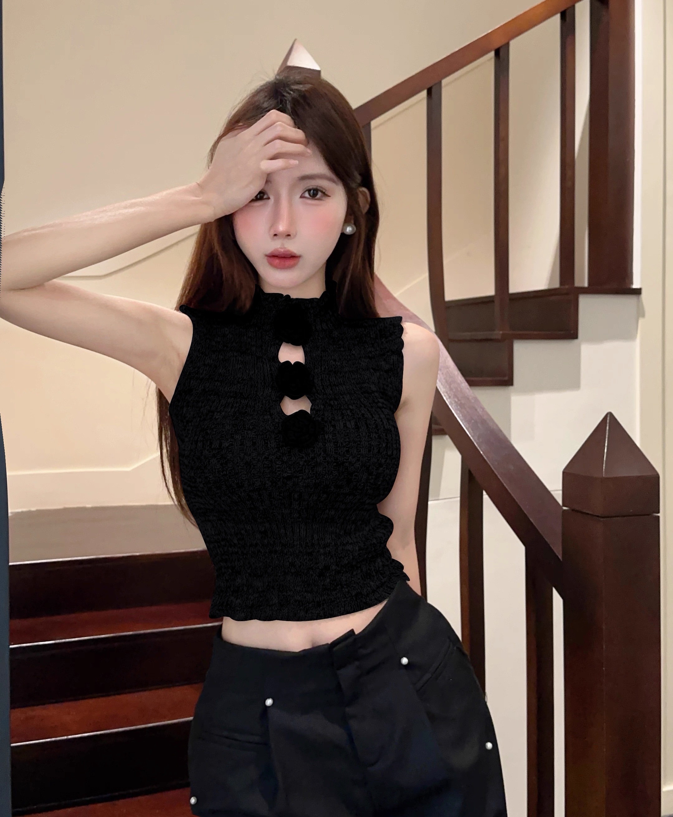 TP222无袖吊带上衣