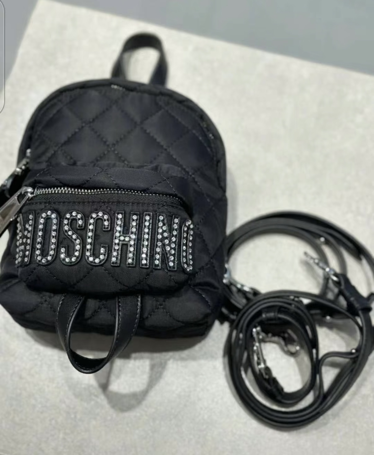 Moschino閃石Mini背囊