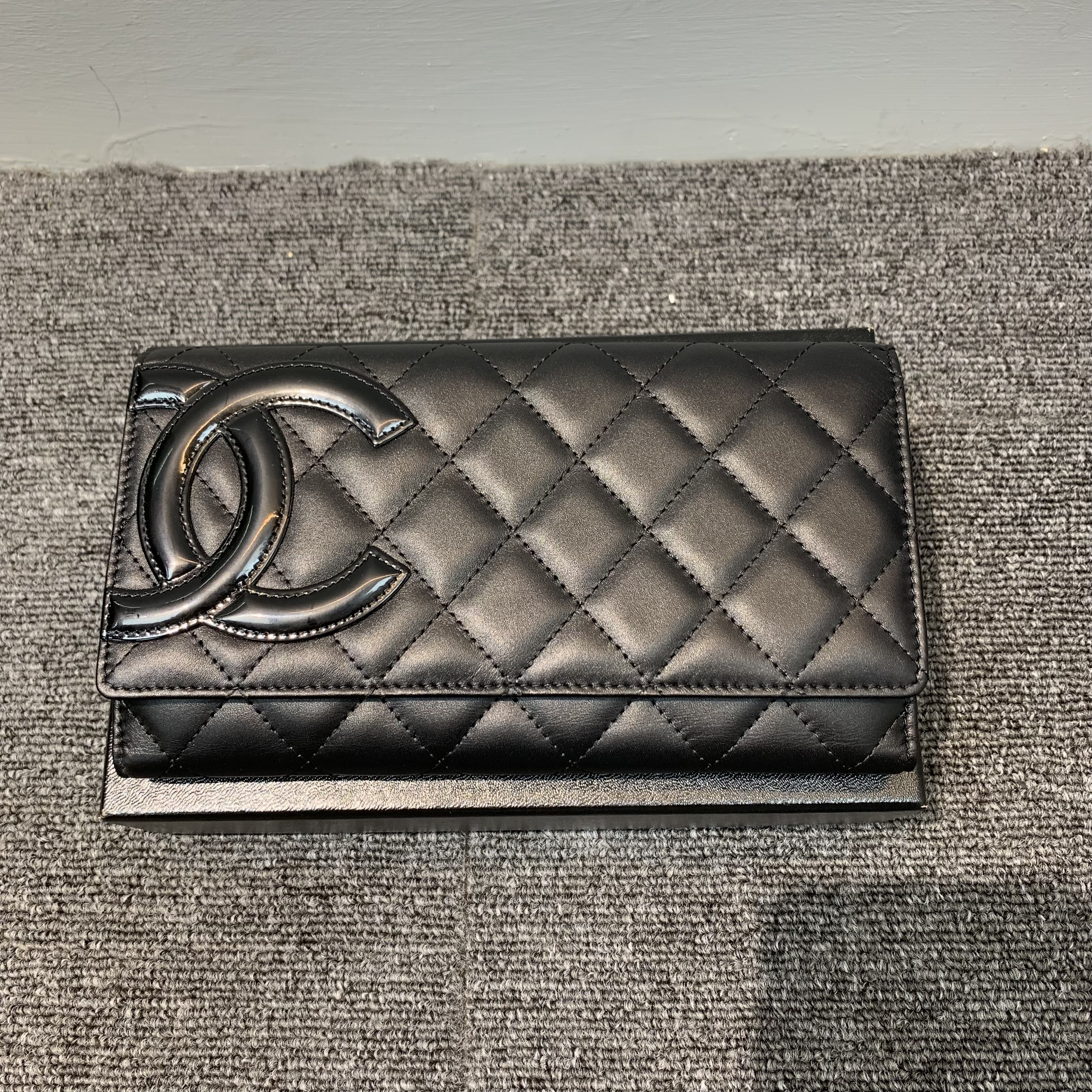 Chanel 羊皮大logo黑粉長Wallet🖤🩷Blackpink色