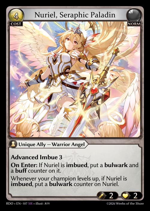 Nuriel, Seraphic Paladin / RDO-107 (SR)