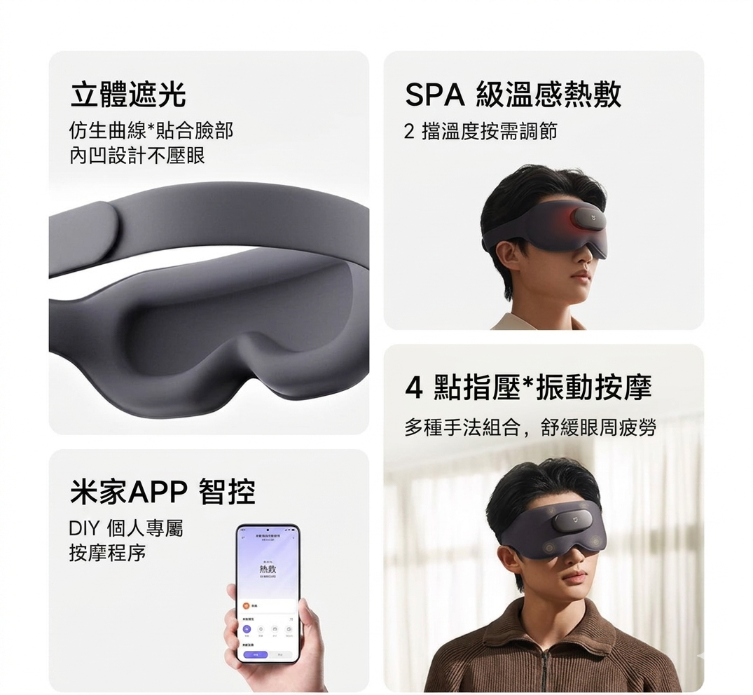 小米 米家智慧按摩眼罩 (預購產品)