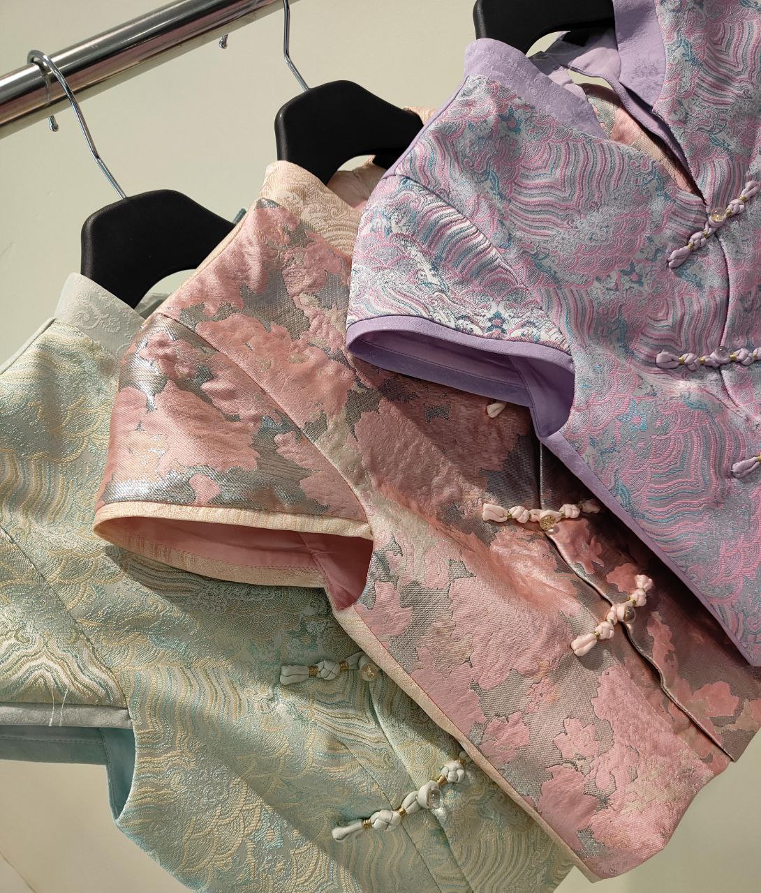 提花旗袍上衣 2617