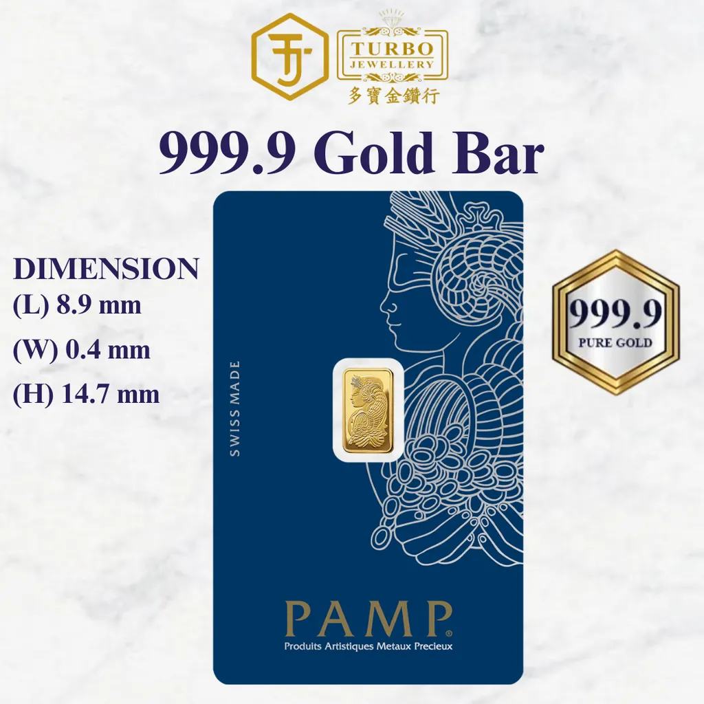 TURBO [1G] PAMP Lady Fortuna Gold Bar 9999Gold