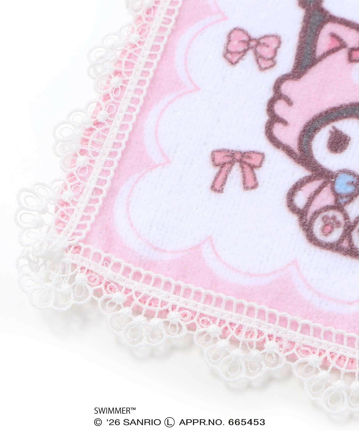 🇯🇵預訂 日本直送🇯🇵Slap Slip x Swimmer x Sanrio系列四色人物圖案蕾絲花邊毛巾手巾手帕