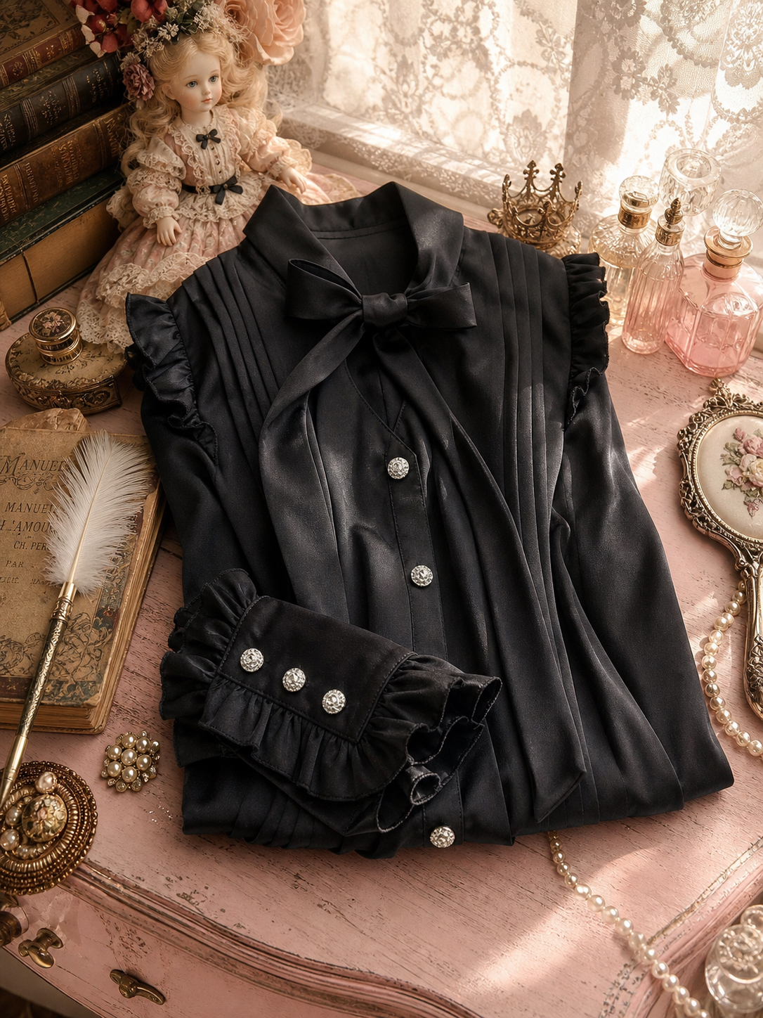 維多利亞貴族收藏公主袖級禮服 The Midnight Heiress Victorian Gown