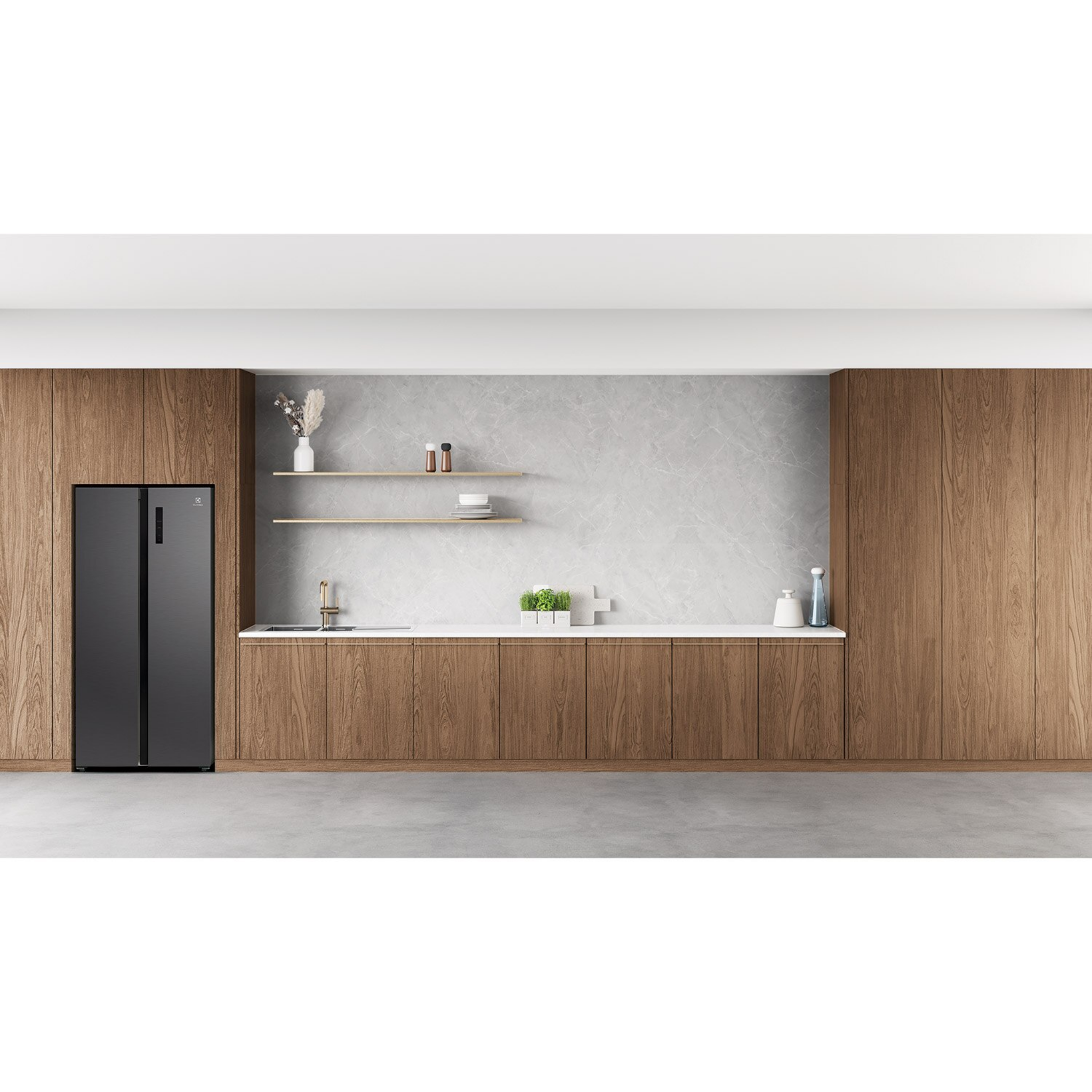 Electrolux 453L UltimateTaste 300 Side-by-Side Inverter Fridge (ESE4500A-B)