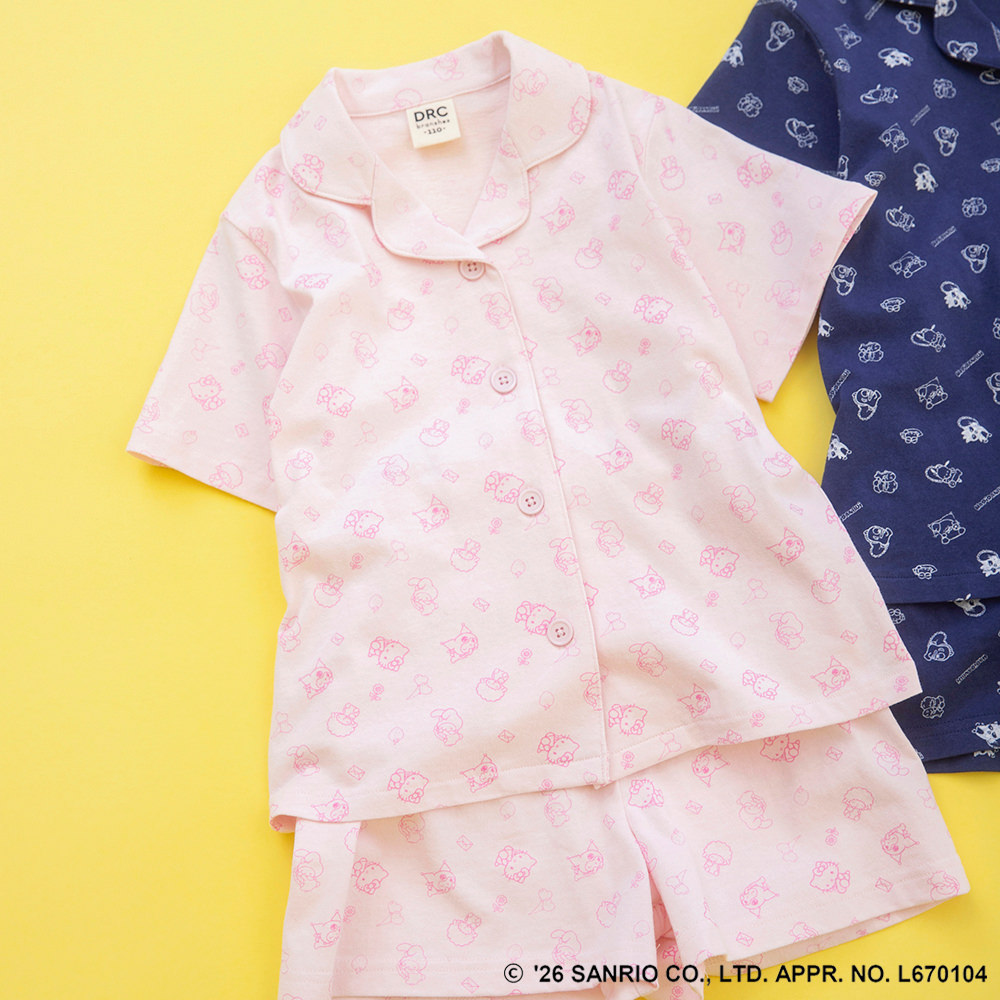 🆕【⭐訂購⭐】🌀 🇯🇵 日本直送 #Sanrio 全身印花 開胸 家居服套裝［2款選］🌀 [ELDA-0059][260421]