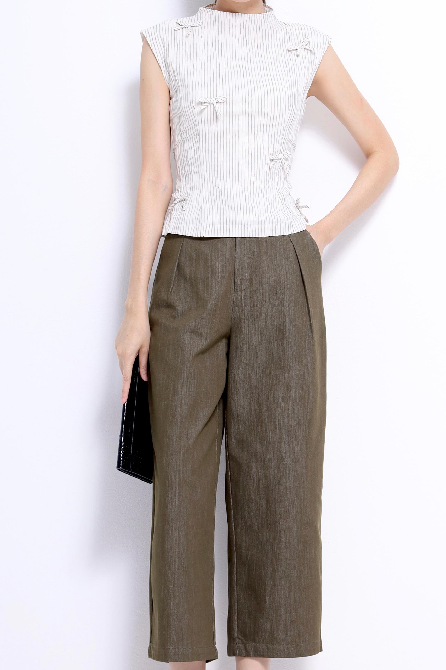 CB2752 Avery Bow Detail Sleeveless Top