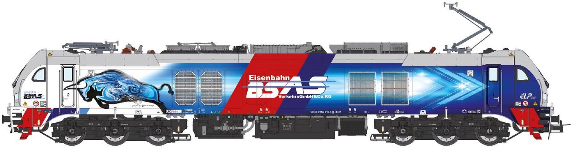 Sudexpress N比例 STADLER EuroDual locomotive BR 159 of the Eisenbahn BSAS analog模擬