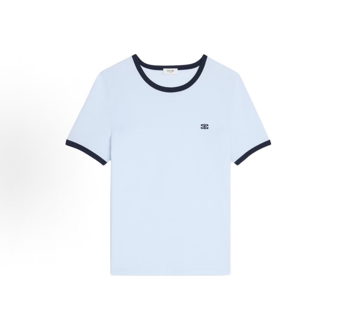 限時優惠✨訂貨📮CELINE 學院風 淺藍TEE  Size XS S M L