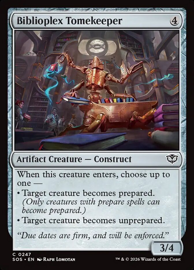 [EN] [Foil] Biblioplex Tomekeeper [SOS-247] C