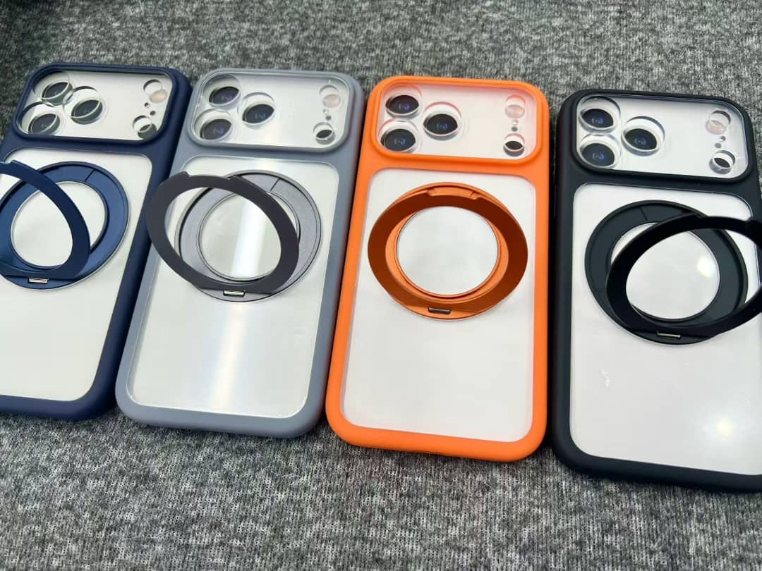 iPhone 17 Pro/ 17 Pro Max 劲盾360°旋转支架磁吸壳 | 横竖屏支撑 | 软边硬背防摔 | 独立相机键+挂绳孔