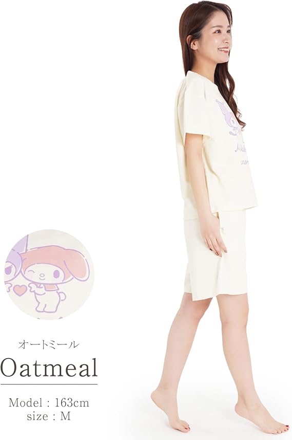 🎌日本直送🎌Kuromi x Melody 短衫短褲 家居服套裝