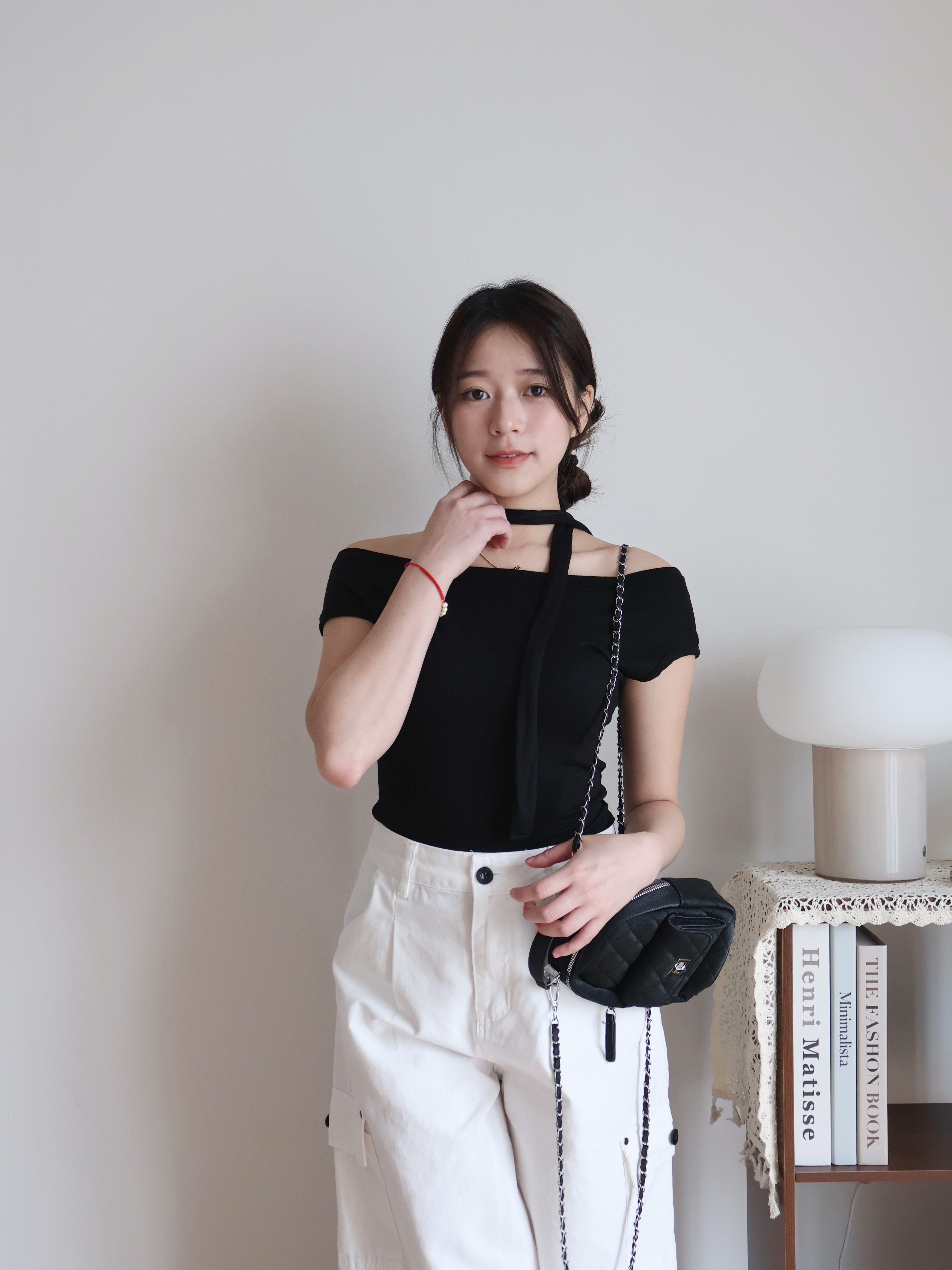 Hazel Cropped Top | Black